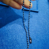 Titanium Beads Chain Bracelet 2.4 MM Ball Chains Hypoallergenic