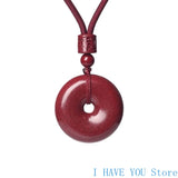 High Content Purple Sand Cinnabar Safety Buckle Pendant