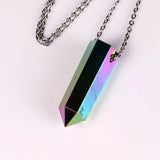 Natural Clear Crystal Quartz Pendant Necklace Women Charms Jewelry