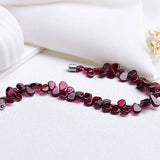 Natural Garnet Women Bracelet Magnetic Petal Gravel Jewelry
