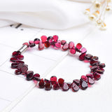 Natural Garnet Women Bracelet Magnetic Petal Gravel Jewelry