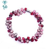 Natural Garnet Women Bracelet Magnetic Petal Gravel Jewelry