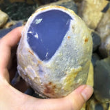 Natural Chalcedony Jade Sapphire Crystal Stone for DIY Jewelry Making