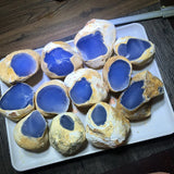 Natural Chalcedony Jade Sapphire Crystal Stone for DIY Jewelry Making