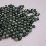 Green Chinese Jade Loose Beads 5mm/6-7mm/10mm/13mm - 100PCS