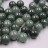 Green Chinese Jade Loose Beads 5mm/6-7mm/10mm/13mm - 100PCS