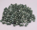 Green Chinese Jade Loose Beads 5mm/6-7mm/10mm/13mm - 100PCS