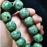 Natural Jade Tibetan Medicine King Stone Bead Hand String Health Care Jewelry