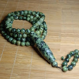 Tibetan Medicine King Stone Carved Dzi Bracelet Men Women Prayer Beads