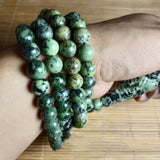 Tibetan Medicine King Stone Carved Dzi Bracelet Men Women Prayer Beads