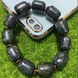 Natural Jade Tibet Tibetan Jade Medicine King Stone Bead Bracelet