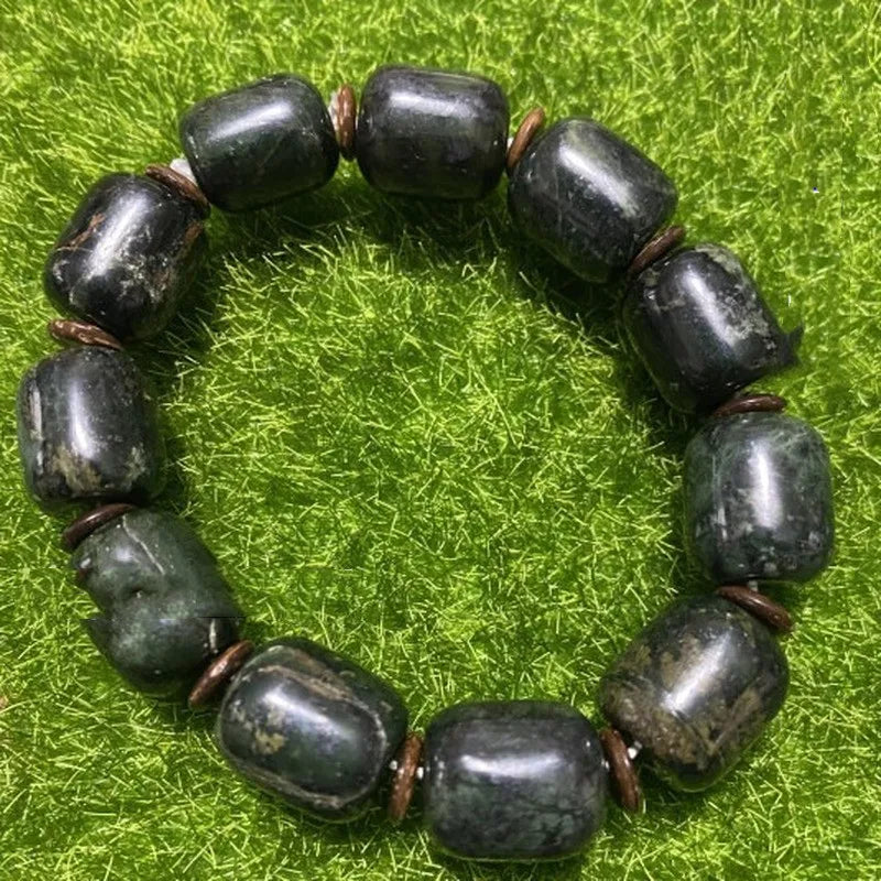 Natural Jade Tibet Tibetan Jade Medicine King Stone Bead Bracelet