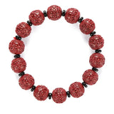Plum Blossom Cinnabar Bracelet Raw Rock High Content Men Women