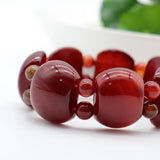 Pure Natural Red Agate Healthy Bracelet Women Jewelry Gift Female Adjustable