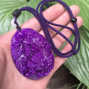 Natural Sugilite Pendant from South Africa