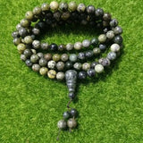 Tibetan Jade Medicine King Stone 108 Bracelet Men Women Health Care Jewelry