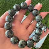 Natural Tibetan Jade Medicine King Stone Bracelet Men and Women Health Care