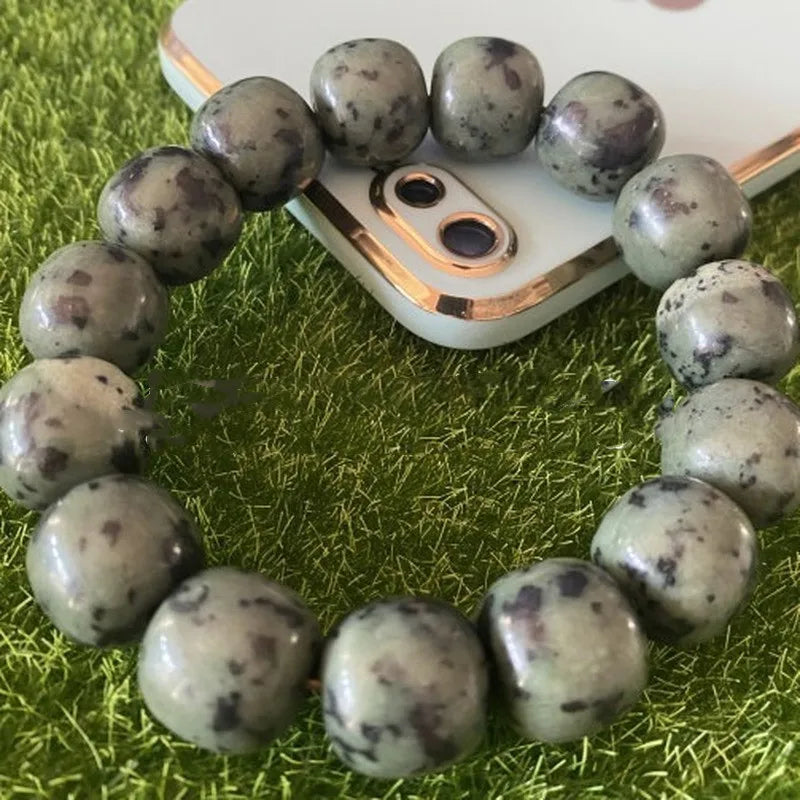 Natural Tibetan Jade Medicine King Stone Bracelet Men and Women Health Care