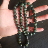 Natural Tibetan Jade Medicine King Stone Necklace Women's Pendant Jewelry