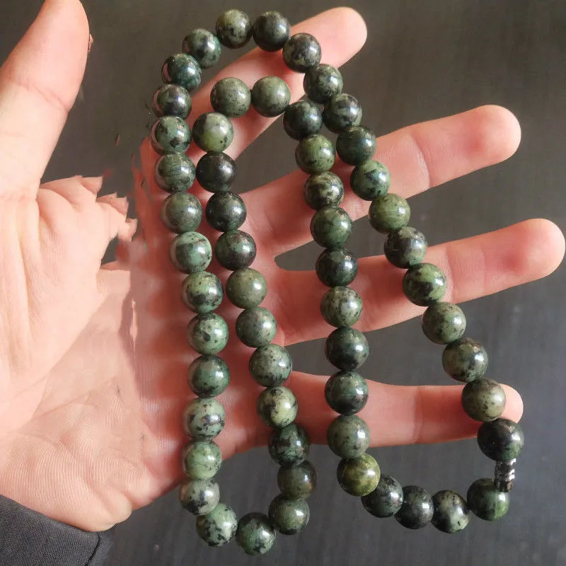 Tibetan Jade Medicine King Stone Necklace Women's Pendant
