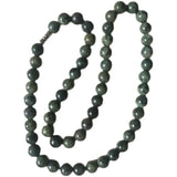 Natural Tibetan Jade Medicine King Stone Necklace Women's Pendant Jewelry