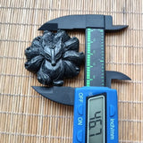 Natural Tibetan Jade Nine Tailed Fox Pendant