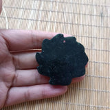 Natural Tibetan Jade Nine Tailed Fox Pendant
