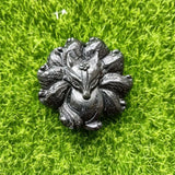 Natural Tibetan Jade Nine Tailed Fox Pendant