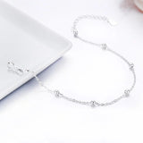925 Sterling Silver Cross Chain Bracelet for Women
