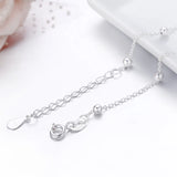 925 Sterling Silver Cross Chain Bracelet for Women