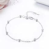 925 Sterling Silver Cross Chain Bracelet for Women