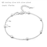 925 Sterling Silver Cross Chain Bracelet for Women