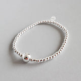 S925 Silver Beads Chain Bracelet 3mm Beads