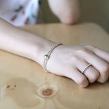 S925 Silver Beads Chain Bracelet 3mm Beads