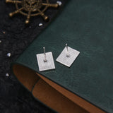 Vintage Poker A Stud Earrings S925 Silver
