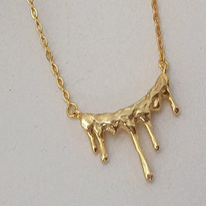 S925 Sterling Silver Necklace Irregular Pendant Women Jewelry
