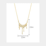 S925 Sterling Silver Necklace Irregular Pendant Women Jewelry