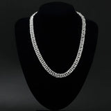 Silver 925 10mm Long Chain Necklace for Men Jewelry Accessories