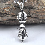 925 Silver Vajra Buddhist Instruments Unisex Pendant