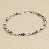 Pure Silver Sterling 925 Silver Retro Thai Silver Bracelet Female S925 Bracelet