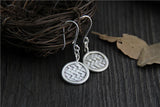 Vintage Thai 925 Sterling Silver Dangle Drop Earrings