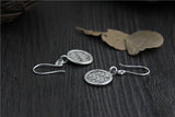 Vintage Thai 925 Sterling Silver Dangle Drop Earrings