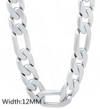 12mm Cuan Link Chain Necklace 18/20/22/24/26/28/30inch Hip Hop Chain