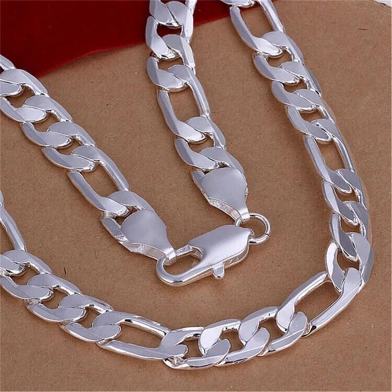 12mm Cuan Link Chain Necklace 18/20/22/24/26/28/30inch Hip Hop Chain