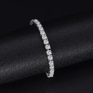 16-20.5CM Tennis Bracelet 925 Silver 2-4mm CZ Eternal Gift For Wife