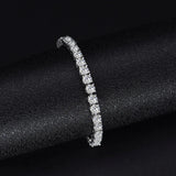 16-20.5CM Tennis Bracelet 925 Silver 2-4mm CZ Eternal Gift For Wife