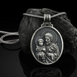 Christian Jesus Saint Joseph Pendant Necklace Retro Style