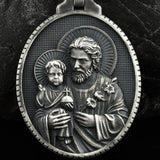 Christian Jesus Saint Joseph Pendant Necklace Retro Style