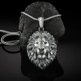 Lion Head Pendant Necklace Hip Hop Animal Men's Chain Accessories