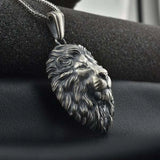 Lion Head Pendant Necklace Hip Hop Animal Men's Chain Accessories